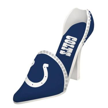 Imagem de Team Sports America Suporte decorativo para garrafa de vinho NFL Indianapolis Colts, pequeno, multicolorido