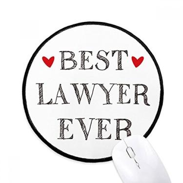 Imagem de DIYthinker Best Lawyer Ever Quote profissão mousepad desktop escritório tapete redondo para computador
