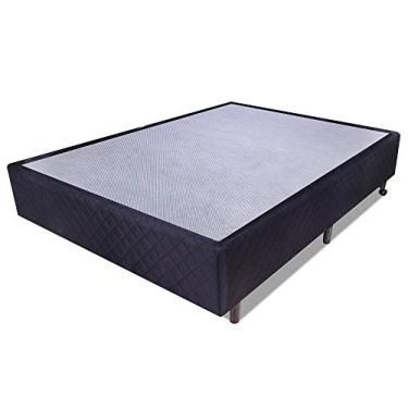 Imagem de Base Para Box Casal 138x188cm Microfibra Preto - BF Colchões