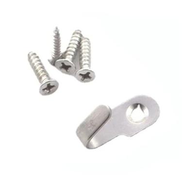 Imagem de YANGZHI 40 peças de aço inoxidável mini gancho profissional para pendurar quadros ganchos de casaco resistentes ganchos utilitários montados na parede gancho pingente de vaso sanitário (prata)