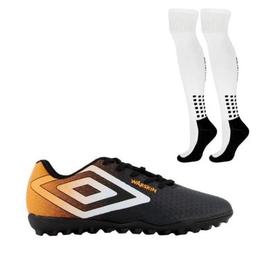 Imagem de Kit Chuteira Society Umbro Warskin Jr. + Meião Penalty Matix Juvenil 33 - 38-Unissex