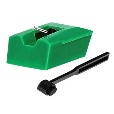 Imagem de Agulha de substituição para toca-discos ATN95E com escova de limpeza Stylus, agulha de toca-discos elíptica compatível com toca-discos de vinil Audio-Technica AT-LP120-USB