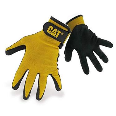 Imagem de Luvas de gato CAT017416L Grande Amarelo Espuma Célula Revestida de nitrilo Luvas