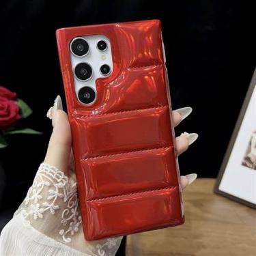 Imagem de Jaqueta Fashion Shining Down The Case para Samsung Galaxy S24 Ultra S23 Ultra, vermelho, para Galaxy S24 Ultra