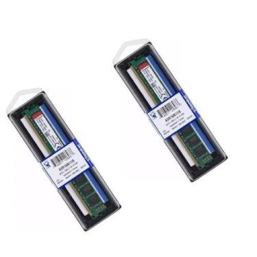 Imagem de Kit Com 2 Memorias 8gb Ddr3 Kingston 1600mhz Kvr16n11/8