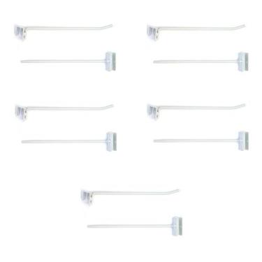 Imagem de Gancheira Simples Lx 25 Cm Branco Kit 10 - Amapá
