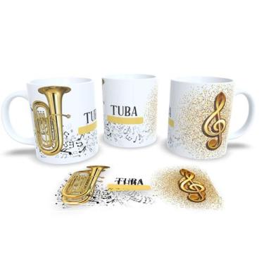Imagem de Canecas de Porcelana Personalizadas Instrumentos Musicais - Estampa Su