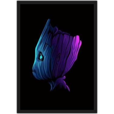 Imagem de Quadro Decorativo Guardião Das Galaxias Groot Super Heróis Decorações 