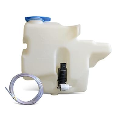 Imagem de DNA Motoring OEM-WT-VW1288112 Reservatório de fluido de lavadora de para-brisa estilo fábrica com bomba e tampa compatível com Golf 1999-2010 / Jetta 2001