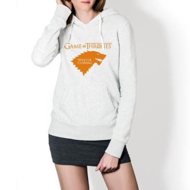 Imagem de Moletom Feminino Game Of Thrones - Branco E Dourado  - Top Franca Shoe