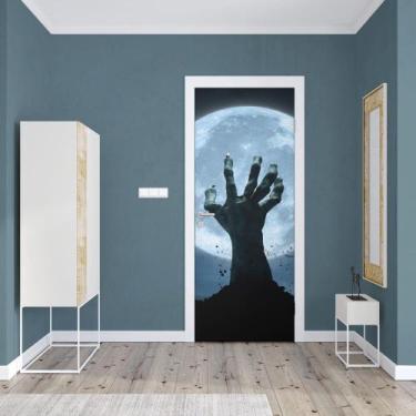 Imagem de Adesivo de Porta Mão Lobisomen - Império da Impressão, P - 70cm x 210c