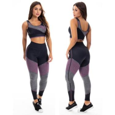 Imagem de Conjunto Fitness Academia Sublimada Estampada Tarelles - T0574 - T0575