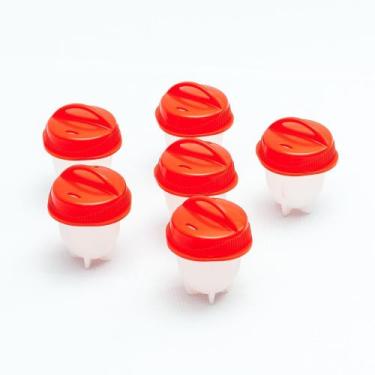 Imagem de Forma para cozinhar ovo fácil silicone 6 unidades - Cascavel Importado