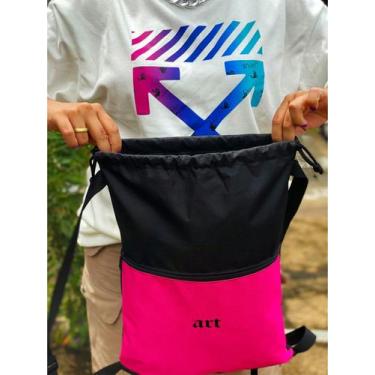 Imagem de Mochila Saco Nylon ART Academia Esportiva Gym Bag Fitness Unissex Cord