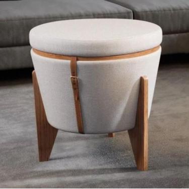 Imagem de Puff Flex Linho Claro - TH Decorações