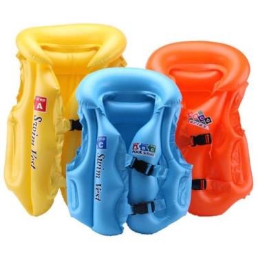 Imagem de Boia Colete Inflável Infantil Piscina Praia Lago Flutuador Salva Vidas