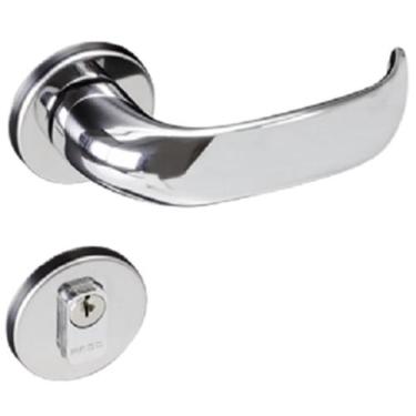 Imagem de Fechadura Manual Externa Contemporânea Cromada Pado 500-90E - A.R Vari