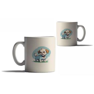 Imagem de Caneca Personalizada Presente Cachorros Raças Shitzu Fofos - Enjoy Sho