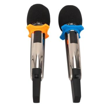 Imagem de Microfone UHF, de Microfone Dinâmico para Performance de Palco e Estúdio de Gravação, Plug and Play, Anti-uivo, Alcance de 328 Pés, Aparência Profissional, Bateria de