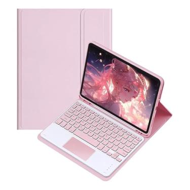 Imagem de Capa Para Tablet Com Teclado Bluetooth Para Samsung Tab A7 10.4 Polegadas (Rosa, Teclado de toque)
