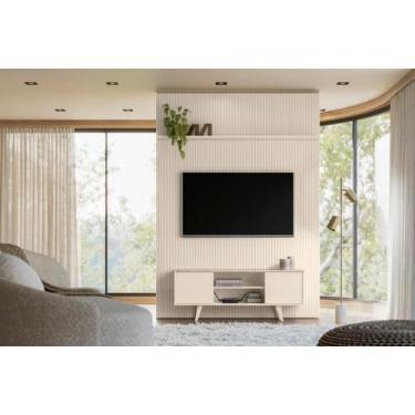 Imagem de Home Panorama para TV de até 55 polegadas - Calacata/Off White - Madet