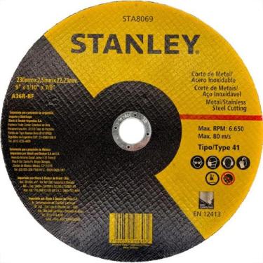 Imagem de Disco Aco Inox Stanley 9''X1/10''X7/8'' - Fino 2,5Mm
