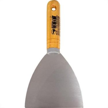 Imagem de Espatula Compel 10 Aco Temperado Cabo Madeira - Kit C/6 Pecas - PINCEI
