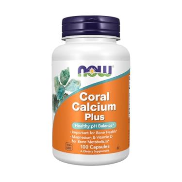 Imagem de NOW Foods - Coral Calcium Plus - 100 Cápsulas vegetarianas
