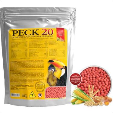 Imagem de Ração Extrusada Peck 20 500g Biotron Alimento Para Tucanos, Mainas, Ar