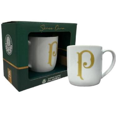 Imagem de Caneca Urban De Porcelana Palmeiras 360ml - Brasfoot