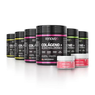 Imagem de 6 Potes Colágeno Verisol + Creme Facial Dia e Noite - Renova Be,  2 Cr