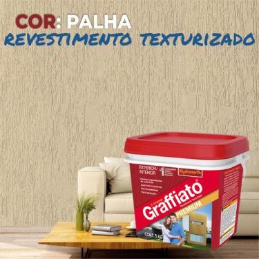 Imagem de Grafiato Branco 5KG Interno Externo Antimofo Hidrorepelente Durabilida