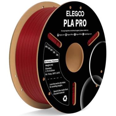 Imagem de Filamento PLA PRO ELEGOO 1,75mm - Vermelho Bordô - 1kg