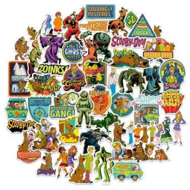 Imagem de Adesivos Scooby-Doo Die Cut - Pacote Deluxe com 50 Unidades