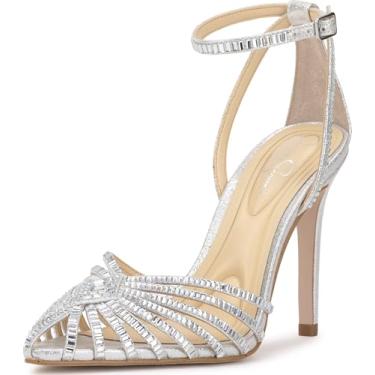 Imagem de Jessica Simpson Sapato feminino Paveri, Brilho prateado, 38