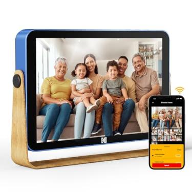 Imagem de KODAK Porta-retrato digital WiFi, bateria de 4000 mAh, 10,1 polegadas com 16 GB de memória integrada, tela sensível ao toque de 1280 x 800, nuvem de 2,4 GHz, WiFi, rotação automática, aplicativo KODAK