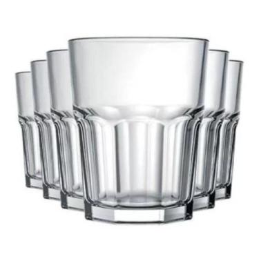 Imagem de Kit 6 Copos Bristol Long Drink 410ml Nadir Vidro Grosso Suco - Nadir F