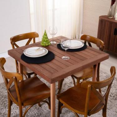 Imagem de Sousplat Capa e Base MDF Basic Liso 35cm diâmetro Tecido Oxford 100% P