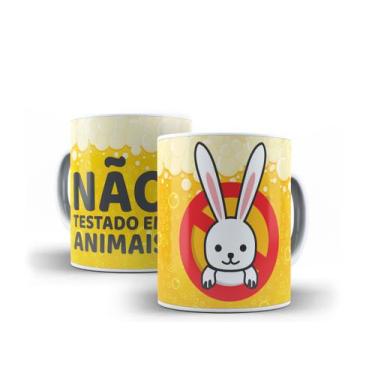 Imagem de Caneca Porcelana Páscoa Não Testado Em Animais - Villa Caneca