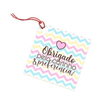 Imagem de 60 Tags Para Pacotes De Presente E Encomendas Com Furo - Nicolados, ob