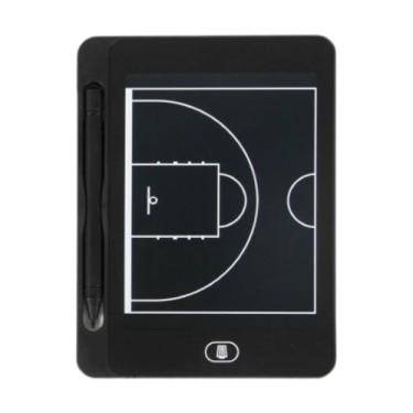 Imagem de Deevoka Placa eletrônica de treinamento de basquete LCD Screen escrevendo treinamento apagável reutilizável com função de bloqueio com caneta, 6.5inch