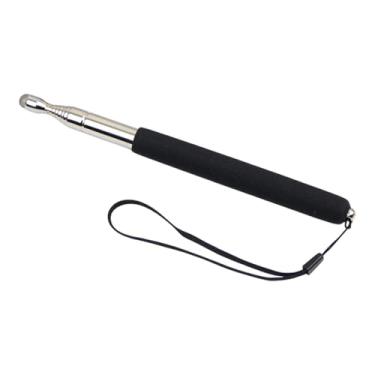 Imagem de IEUDNS Professor telescópico Ponteiro de mão Ponteiro portátil portátil Ponteiro de quadro branco Extendeável para quadros negros da escola, Preto