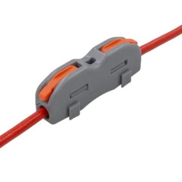 Imagem de 20 Conector Rápido Emenda Fios Cabos Inline Mola 1 Via 32a - Sibratec