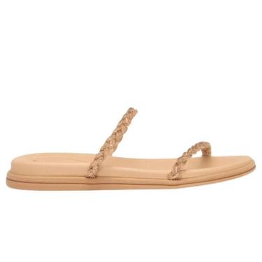 Imagem de Rasteirinha Beira Rio Tiras Strass TRANÇADA 8488 ANATOMICA, 36, AURORA