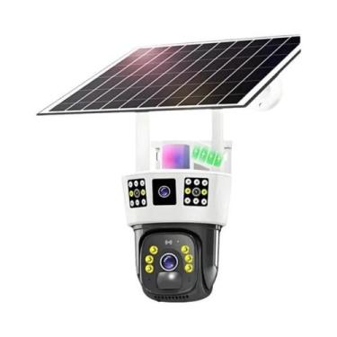 Imagem de Câmera Solar WiFi 6K 12MP - Externa, Sem Fio, Visão Noturna e Detecção