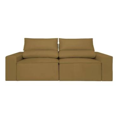 Imagem de Sofá Retrátil-reclinável 1,80m Confortável Balaqui Decor Capuccino