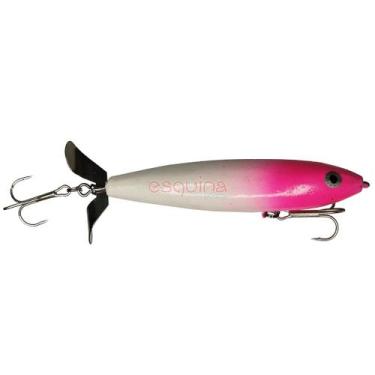 Imagem de Isca artificial de madeira com hélice 12cm - BellaPesca, Pink