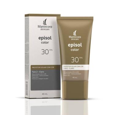 Imagem de Protetor Solar Episol Color com Cor Tom 2 Claro FPS 30 Loção com Efeito de Base com 40g