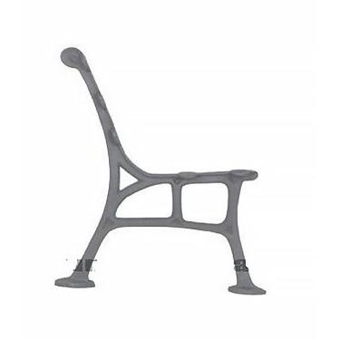 Imagem de Par Pé de Banco Praça Jardim Decoração Praça Ferro Fundido