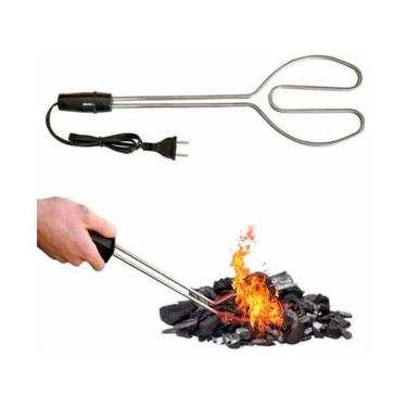 Imagem de Acendedor Elétrico Grande p/ Churrasqueiras e Lareiras 110v